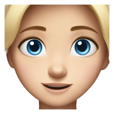 riley face blue eyes from inside out movie sticker