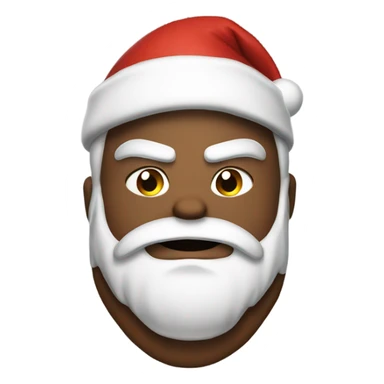 Santa with muscles and six pack  sticker