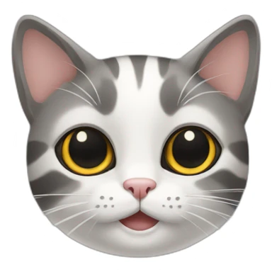 CAT WITHE AND BLACK sticker