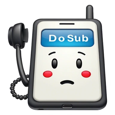 a mobile phone holding up a ‘do not disturb’ sign sticker