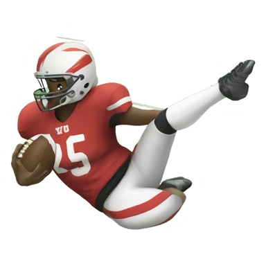 Kicking a football through field goal sticker