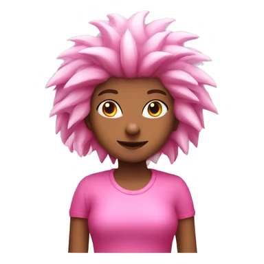 pink hedgehog girl sticker