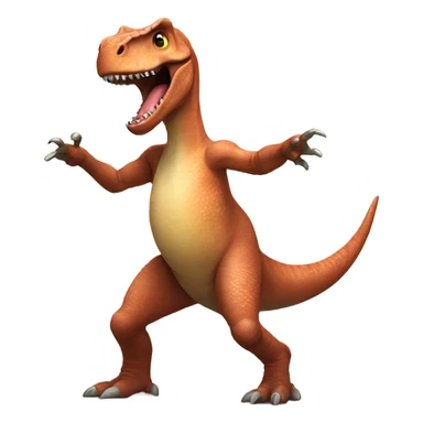 Dinosaur dancing sticker