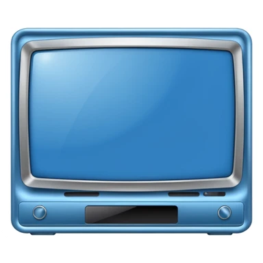 Modern blue Tv sticker