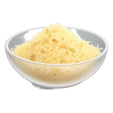 grated parmesan in a bowl  sticker