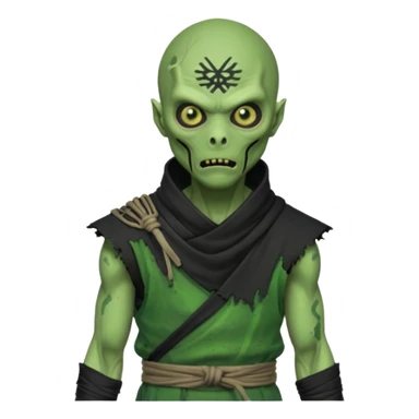 ninja alien zombie 1000 years old sticker