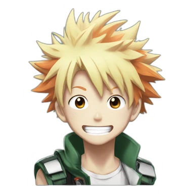 Bakugo my hero academia manga sticker