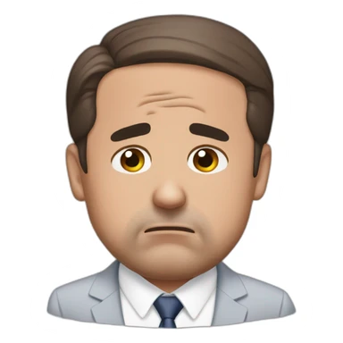 Crying Michael scott sticker