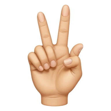 emodji de mains réaliste faisait doigt d’honneur sticker