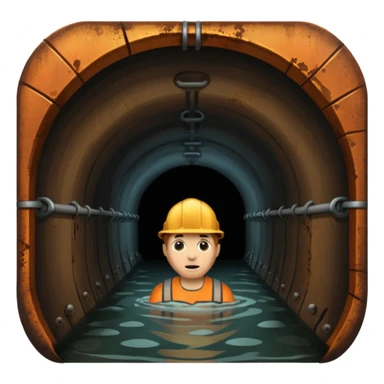 sewer tunnel sticker