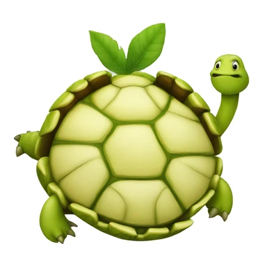 Tartaruga com o a grem aple sticker