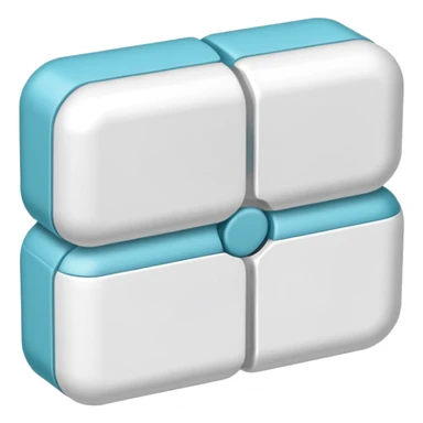 white rectangular xanax pill with 3 break lines sticker