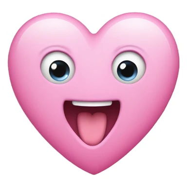 Pinkes Herz mit Flügeln sticker