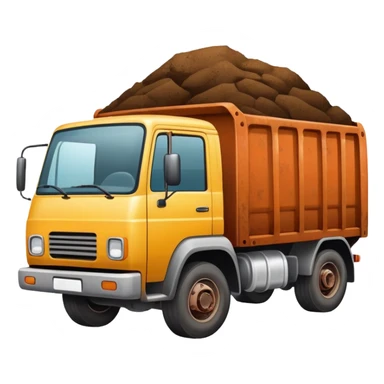 truck carrying shit sticker