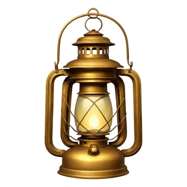 glitter old lantern sticker