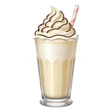 Milkshake with whipped cream sticker