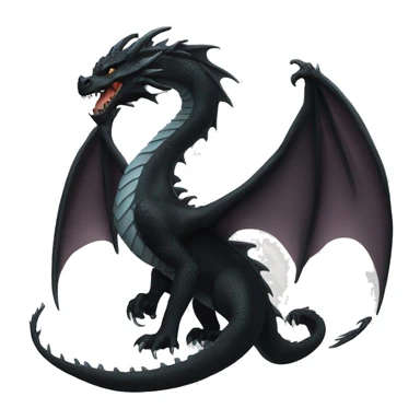 Black dragon symbol  sticker