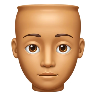 Vase human head  sticker
