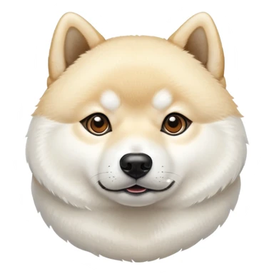White Shiba Inu sticker