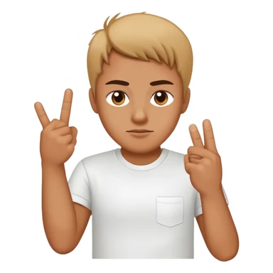 Tiny giving the middle finger sticker