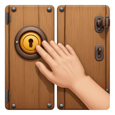 knock the door sticker