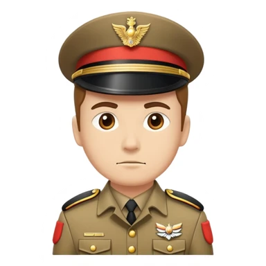 guard standing at attention, vigilant sentry sticker