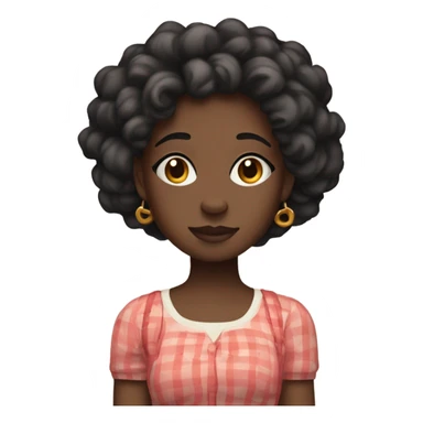 Black Girl Cottagecore sticker