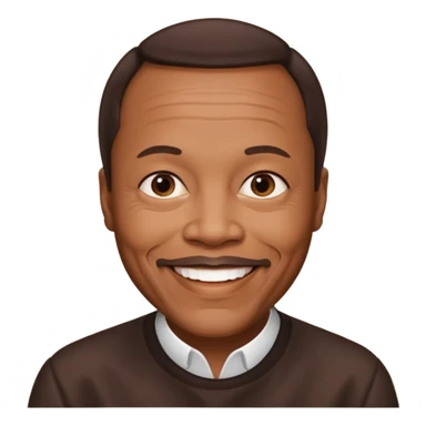 Quincy Jones with dark brown hair sticker