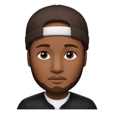 Jeezy with dark brown hair sticker