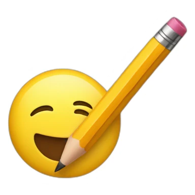 note with pencil sticker