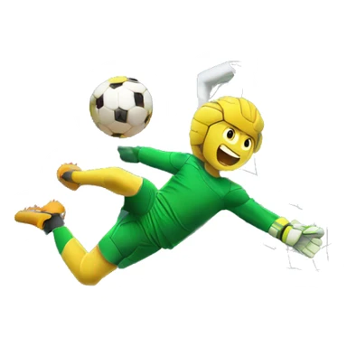 football goal keeper saving a goal sticker
