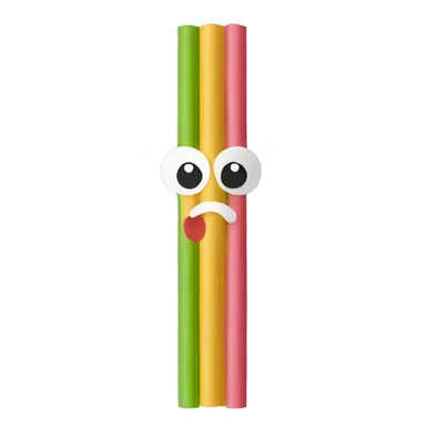 Colored Paper straw sticker