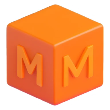 OK text in an orange square sticker