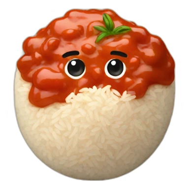 rice with tomato sauce sticker