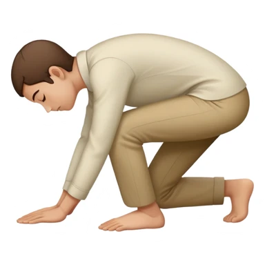 Bowing very low  sticker