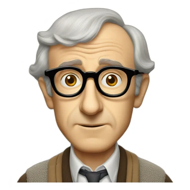 Woody allen sticker