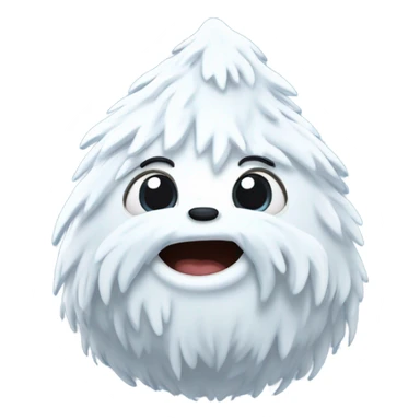 A yeti poop emoji sticker