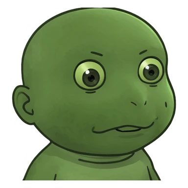 Pooping baby sticker