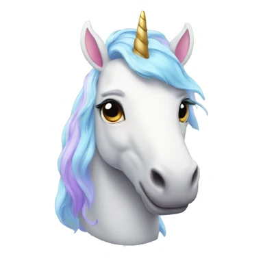 A unicorn with a pout  sticker