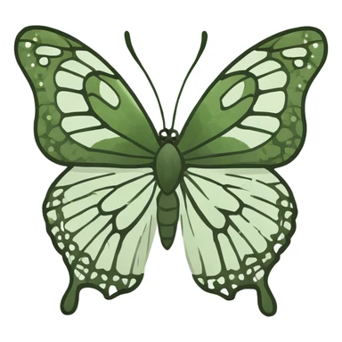 Monarch butterfly sticker