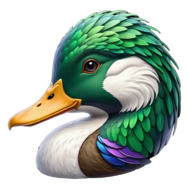 Create a mallard head
 sticker