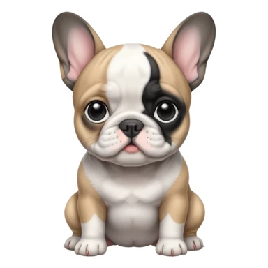Make a baby French dog sticker