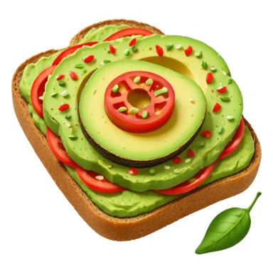 avocado toast no seed  sticker