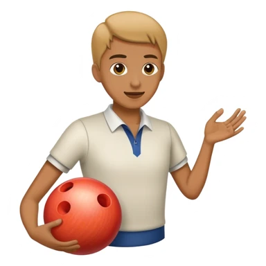 Playing bowling sticker