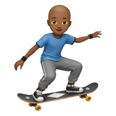 skateboarder black boy mugshot with  sticker