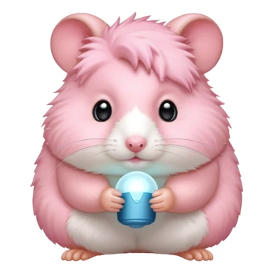 Pink colored hamster 🐹  sticker