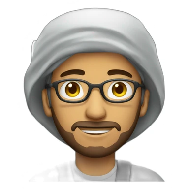 Arabic guy driving a train sticker