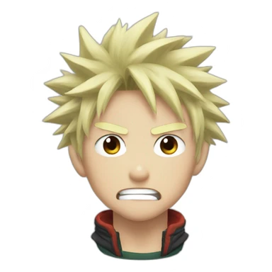 Katsuki Bakugo angry sticker