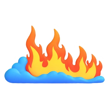 stretched fire streak sticker