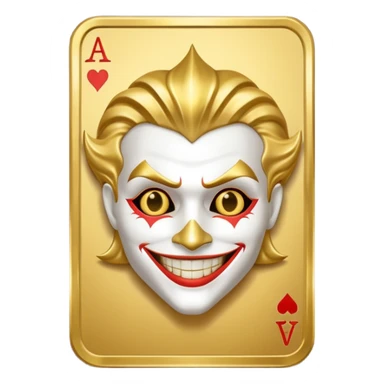 golden joker card emojis sticker